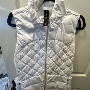 lululemon athletica White Quilted Sleeveless Puffer Vest